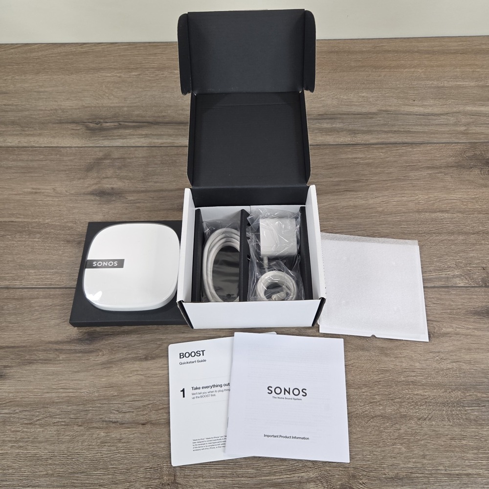 Sonos BOOSTUS1 Boost Wireless Speaker Transmitter - Range Extender White 2022DN